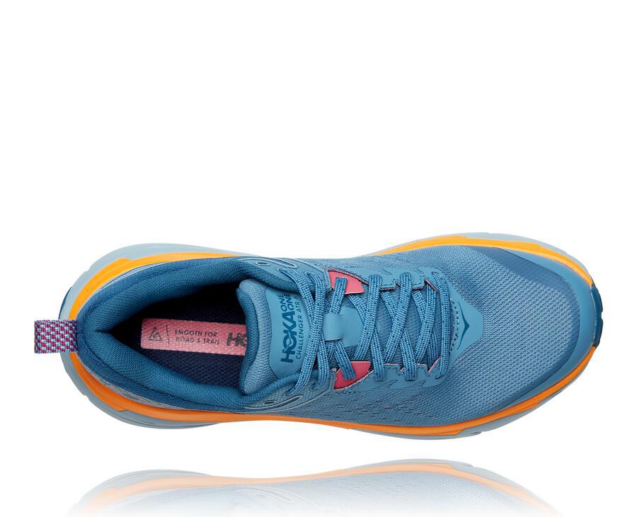 Trail Shoes Womens - Hoka One One Challenger ATR 6 - Blue - OMVBNGW-37